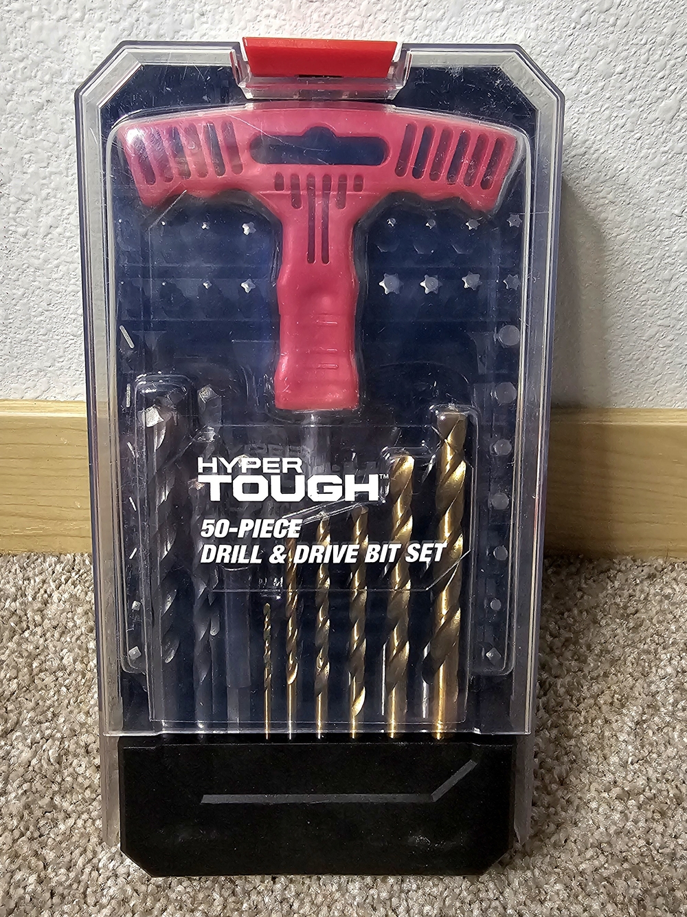 Hyper Tough 50-Piece Drill & Drive Bit Set in Red